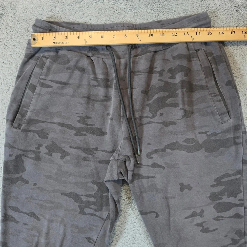 Alphalete Joggers Men M Lot of 2 Black Blue Grey Camo Tapered Gym Training Pants